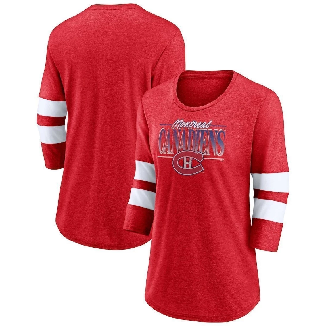 Coupon β Women's Fanatics Branded Heathered Red/White Montreal Canadiens Full Shield 3/4-Sleeve Tri-Blend Raglan Scoop Neck T-Shirt π 3 Coupon β Women's Fanatics Branded Heathered Red/White Montreal Canadiens Full Shield 3/4-Sleeve Tri-Blend Raglan Scoop Neck T-Shirt π