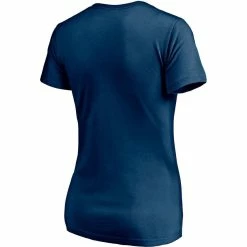 New 💯 Women's Fanatics Branded Navy Seattle Kraken Authentic Pro Secondary Logo V-Neck T-Shirt 😉 -women‘s clothing store unnamed file 1028