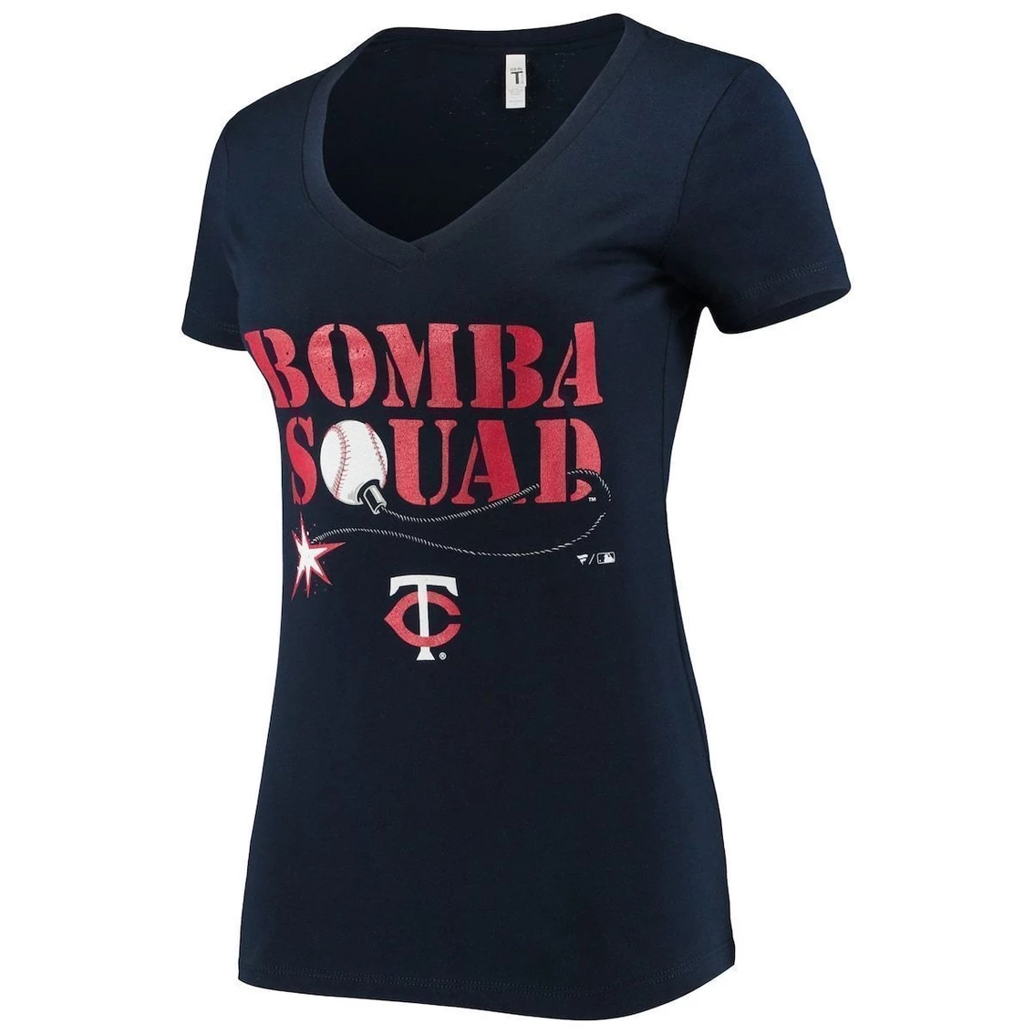Promo β BreakingT π© Women's Navy Minnesota Twins Hometown V-Neck T-Shirt π€© 5 Promo β BreakingT π© Women's Navy Minnesota Twins Hometown V-Neck T-Shirt π€© - Image 3