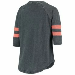 Deals ⌛ Women's Pressbox Navy/Orange Syracuse Orange Jade Vintage Washed 3/4-Sleeve Jersey T-Shirt 🔥 -women‘s clothing store unnamed file 1045