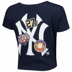 Deals 🎁 Women's New Era Navy New York Yankees Historic Champs T-Shirt 🎁 -women‘s clothing store unnamed file 1057