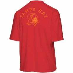 Cheapest ⌛ Women's Junk Food Red Tampa Bay Buccaneers Half-Sleeve Mock Neck T-Shirt 🎉 -women‘s clothing store unnamed file 1104