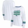 Outlet 👏 Women's Fanatics Branded White Seattle Seahawks Retro Power Long Sleeve T-Shirt 😍 -women‘s clothing store unnamed file 1105
