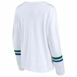 Outlet 👏 Women's Fanatics Branded White Seattle Seahawks Retro Power Long Sleeve T-Shirt 😍 -women‘s clothing store unnamed file 1108