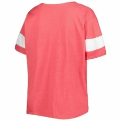 Promo 🎉 Profile 👩 Women's Scarlet Nebraska Huskers Plus Size Give It All V-Neck T-Shirt ✔️ -women‘s clothing store unnamed file 1122