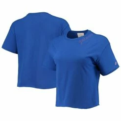 Top 10 🔔 Women's League Collegiate Wear Royal Florida Gators Chain Stitch Clothesline Crop Top 🔥 -women‘s clothing store unnamed file 1124