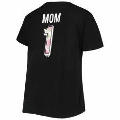 Budget ❤️ Profile 👩 Women's Black San Francisco Giants Plus Size #1 Mom 2-Hit V-Neck T-Shirt ✔️ -women‘s clothing store unnamed file 1161