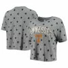 Wholesale 👏 Women's Alternative Apparel Gray Tennessee Volunteers Headliner Stars Cropped Tri-Blend T-Shirt 😀 -women‘s clothing store unnamed file 1162