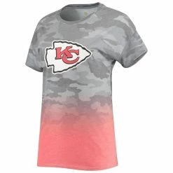 Cheap 😀 Outerstuff Juniors Gray/Red Kansas City Chiefs Beth Camo Dip-Dye T-Shirt 🔥 -women‘s clothing store unnamed file 1174