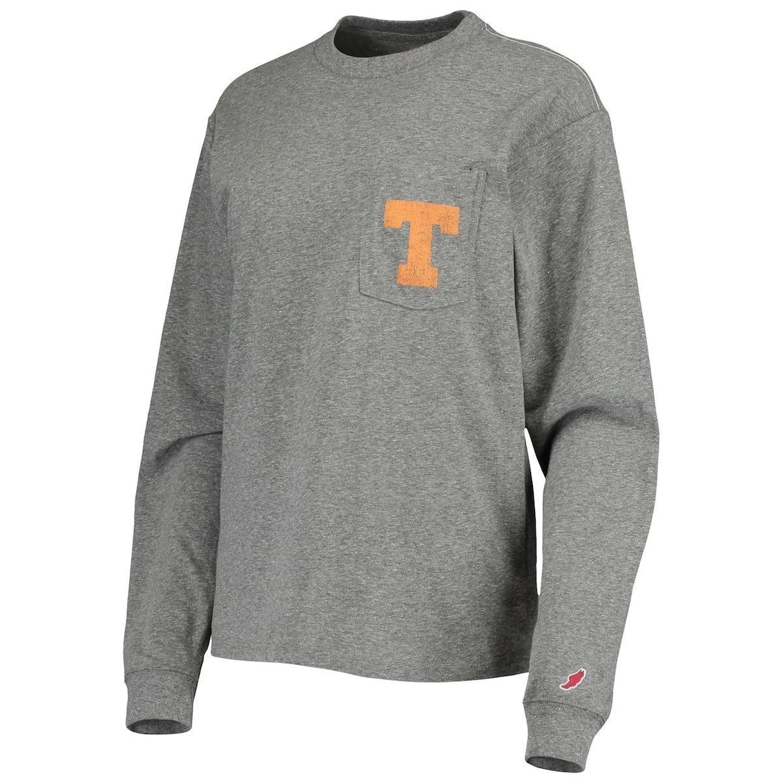 Budget β Women's League Collegiate Wear Heathered Gray Texas Longhorns Pocket Oversized Long Sleeve T-Shirt π 5 Budget β Women's League Collegiate Wear Heathered Gray Texas Longhorns Pocket Oversized Long Sleeve T-Shirt π - Image 3