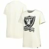 Hot Sale 👍 Women's New Era Cream Las Vegas Raiders Chrome Sideline T-Shirt 👏 -women‘s clothing store unnamed file 1200
