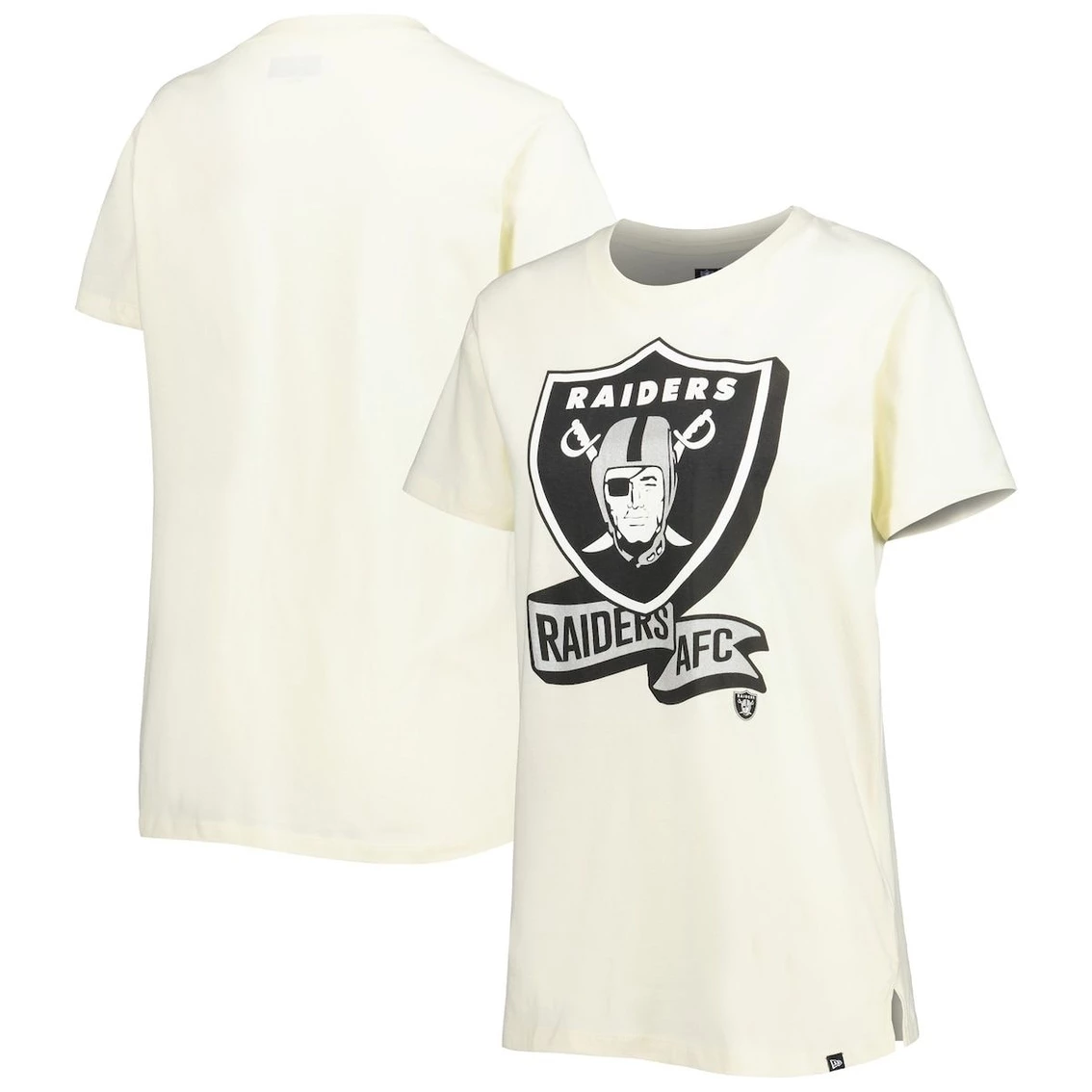 Hot Sale π Women's New Era Cream Las Vegas Raiders Chrome Sideline T-Shirt π 3 Hot Sale π Women's New Era Cream Las Vegas Raiders Chrome Sideline T-Shirt π