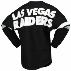 Cheap 😍 Women's Fanatics Branded Black Las Vegas Raiders Spirit Jersey Lace-Up V-Neck Long Sleeve T-Shirt 🔔 -women‘s clothing store unnamed file 1213