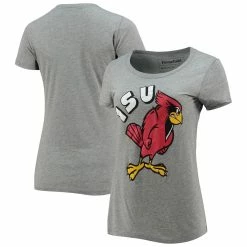 Best reviews of ✔️ Women's Homefield Heathered Gray Illinois State Redbirds Vintage Reggie Redbird Tri-Blend T-Shirt 🤩