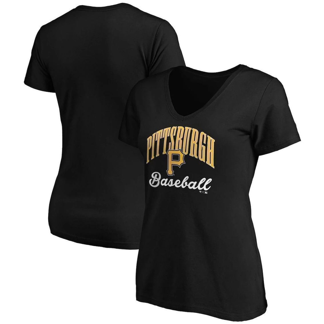 Discount π Women's Fanatics Branded Black Pittsburgh Pirates Victory Script V-Neck T-Shirt π 4 Discount π Women's Fanatics Branded Black Pittsburgh Pirates Victory Script V-Neck T-Shirt π - Image 2