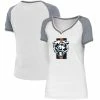 Budget 🧨 Women's New Era White/Gray Chicago Bears Training Camp Raglan V-Neck T-Shirt 👏 -women‘s clothing store unnamed file 1272