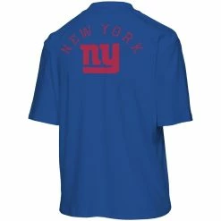 Flash Sale 🎁 Women's Junk Food Royal New York Giants Half-Sleeve Mock Neck T-Shirt ✨ -women‘s clothing store unnamed file 1284