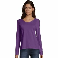 Deals 👏 Hanes V Neck Tee 👍 -women‘s clothing store unnamed file 133