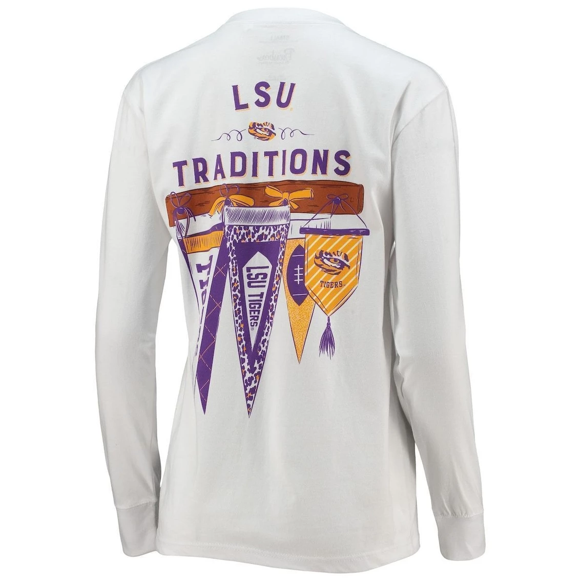Deals π Women's Pressbox White LSU Tigers Traditions Pennant Long Sleeve T-Shirt π 6 Deals π Women's Pressbox White LSU Tigers Traditions Pennant Long Sleeve T-Shirt π - Image 4