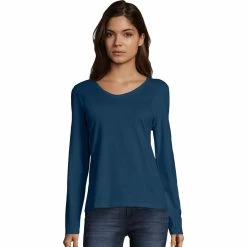 Deals 👏 Hanes V Neck Tee 👍 -women‘s clothing store unnamed file 134