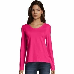 Deals 👏 Hanes V Neck Tee 👍 -women‘s clothing store unnamed file 135