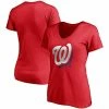 Coupon ⌛ Women's Fanatics Branded Red Washington Nationals Red White & Team V-Neck T-Shirt 😀 -women‘s clothing store unnamed file 1353