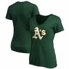 Cheapest 🤩 Women's Fanatics Branded Green Oakland Athletics Core Official Logo V-Neck T-Shirt 😍 -women‘s clothing store unnamed file 1361