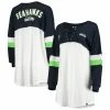 Best Sale π₯° Women's New Era White/College Navy Seattle Seahawks Athletic Varsity Lace-Up V-Neck Long Sleeve T-Shirt β¨ 2 Best Sale π₯° Women's New Era White/College Navy Seattle Seahawks Athletic Varsity Lace-Up V-Neck Long Sleeve T-Shirt β¨ -womenβs clothing store unnamed file 1381