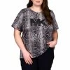 Wholesale 🌟 Michael Kors Plus Size Snake MK Logo Tee 🎁 -women‘s clothing store unnamed file 1397