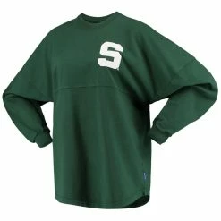 Buy 🥰 Women's Green Michigan State Spartans Loud N Proud Spirit Jersey T-Shirt 💯 -women‘s clothing store unnamed file 1423
