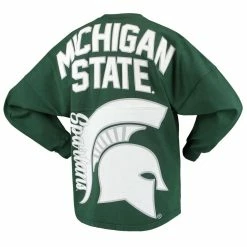 Buy 🥰 Women's Green Michigan State Spartans Loud N Proud Spirit Jersey T-Shirt 💯 -women‘s clothing store unnamed file 1424