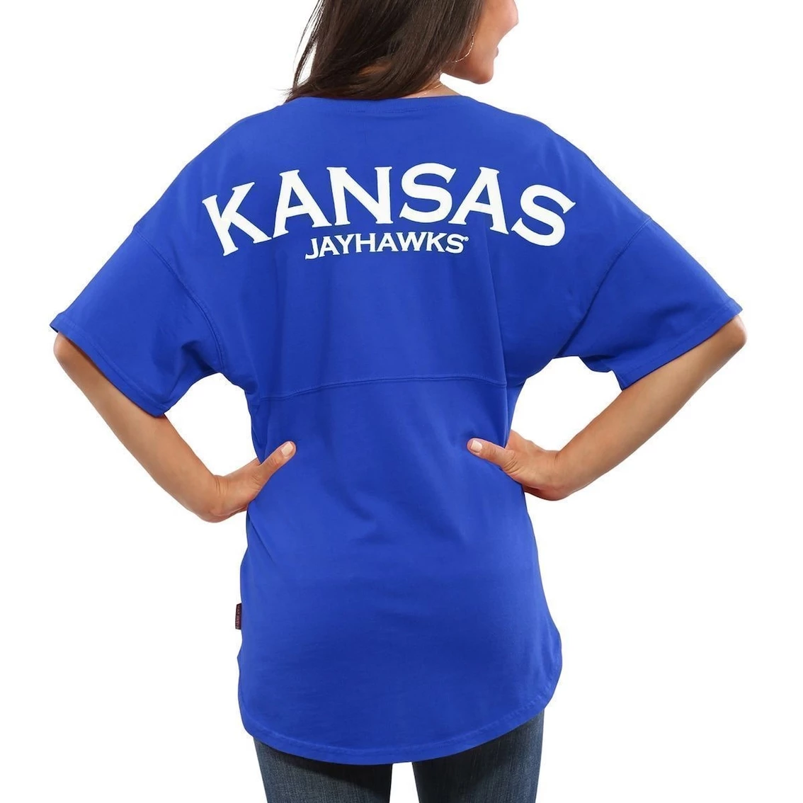 Buy β Women's Royal Kansas Jayhawks Spirit Jersey Oversized T-Shirt π 3 Buy β Women's Royal Kansas Jayhawks Spirit Jersey Oversized T-Shirt π