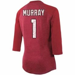 Best Pirce ⌛ Majestic Threads 👩 Women's Fanatics Branded Kyler Murray Cardinal Arizona Cardinals Team Player Name & Number Tri-Blend Raglan 3/4-Sleeve T-Shirt 🔥 -women‘s clothing store unnamed file 1454