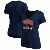 Promo 🎁 Women's Fanatics Branded Navy Detroit Tigers Victory Script V-Neck T-Shirt ⭐ -women‘s clothing store unnamed file 1497