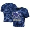 Deals 😉 Women's ZooZatz Navy Penn State Nittany Lions Cloud-Dye Cropped T-Shirt ❤️ -women‘s clothing store unnamed file 1521
