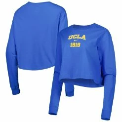 Hot Sale 😍 Women's Nike Blue UCLA Bruins Est. Cropped Long Sleeve T-Shirt 🥰