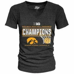 Top 10 ⭐ Women's Blue 84 Heathered Black Iowa Hawkeyes 2022 Big Ten Men's 🏀 Basketball Conference Tournament Champions Locker Room V-Neck T-Shirt 🥰 -women‘s clothing store unnamed file 1575