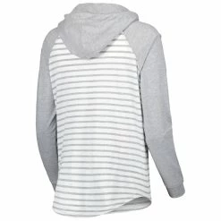 Coupon 🌟 Women's Colosseum Heathered Gray/White Arizona State Sun Devils Gloria Raglan Long Sleeve Hoodie T-Shirt ⭐ -women‘s clothing store unnamed file 1588