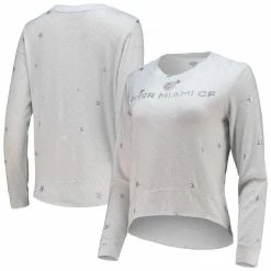 Hot Sale 🎉 Women's Concepts Sport White Inter Miami CF Accolade Long Sleeve Top 😀