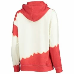 Best Sale 🎁 Women's Gameday Couture White/Scarlet Nebraska Huskers For The Fun Double Dip-Dyed Pullover Hoodie 🛒 -women‘s clothing store unnamed file 1632