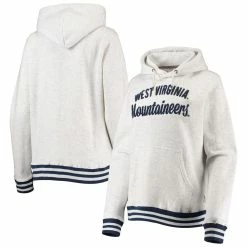 Top 10 ❤️ Women's Pressbox Ash West Virginia Mountaineers Santa Cruz Chenille Pullover Hoodie 👏 -women‘s clothing store unnamed file 1634