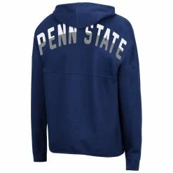 Best Sale 🎉 Women's Colosseum Navy Penn State Nittany Lions Two-Hit Full-Zip Hoodie 🔔 -women‘s clothing store unnamed file 1642