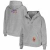 Discount 👏 Women's WEAR By Erin Andrews Heather Gray New York Mets Full-Zip Hoodie ⌛ -women‘s clothing store unnamed file 1643