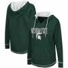 New ❤️ Women's Colosseum Green Michigan State Spartans Tunic Pullover Hoodie ❤️ -women‘s clothing store unnamed file 1655