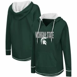 New ❤️ Women's Colosseum Green Michigan State Spartans Tunic Pullover Hoodie ❤️ 7 New ❤️ Women's Colosseum Green Michigan State Spartans Tunic Pullover Hoodie ❤️ -women‘s clothing store unnamed file 1656
