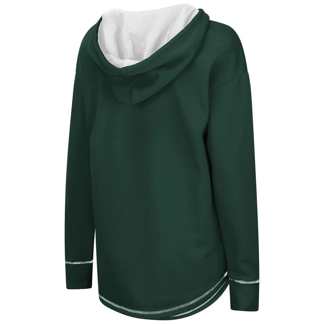 New ❤️ Women's Colosseum Green Michigan State Spartans Tunic Pullover Hoodie ❤️ 6 New ❤️ Women's Colosseum Green Michigan State Spartans Tunic Pullover Hoodie ❤️ - Image 4