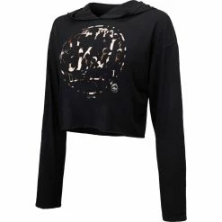 Discount 💯 Women's Majestic Threads Black New York Mets Leopard Cropped Hoodie 💯 -women‘s clothing store unnamed file 1665