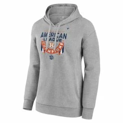 Best reviews of 🛒 Women's Fanatics Branded Heather Gray Houston Astros 2022 American League Champions Locker Room Pullover Hoodie 🎁 -women‘s clothing store unnamed file 1673