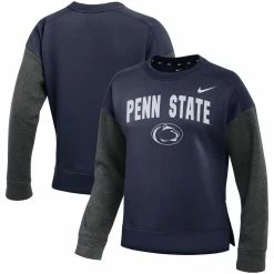 Best deal 😉 Women's Nike Navy/Charcoal Penn State Nittany Lions Campus Dolman Pullover Sweatshirt ❤️