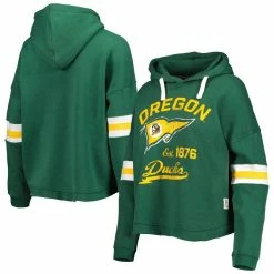 Cheap 🥰 Women's Pressbox Green Oregon Ducks Super Pennant Pullover Hoodie 👍 -women‘s clothing store unnamed file 1679